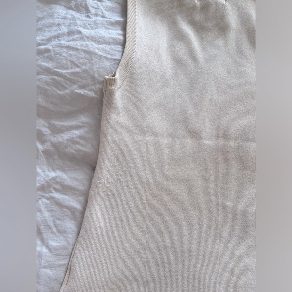 Pretty Lavish Nova Knitted Top Beige Small - Picture 6 of 8